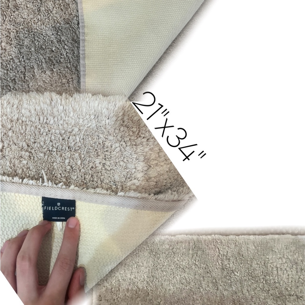 Fieldcrest Light Grey Bath Mat